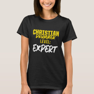 Camiseta Jogador de Tambor da Igreja do Drummer Cristão 79