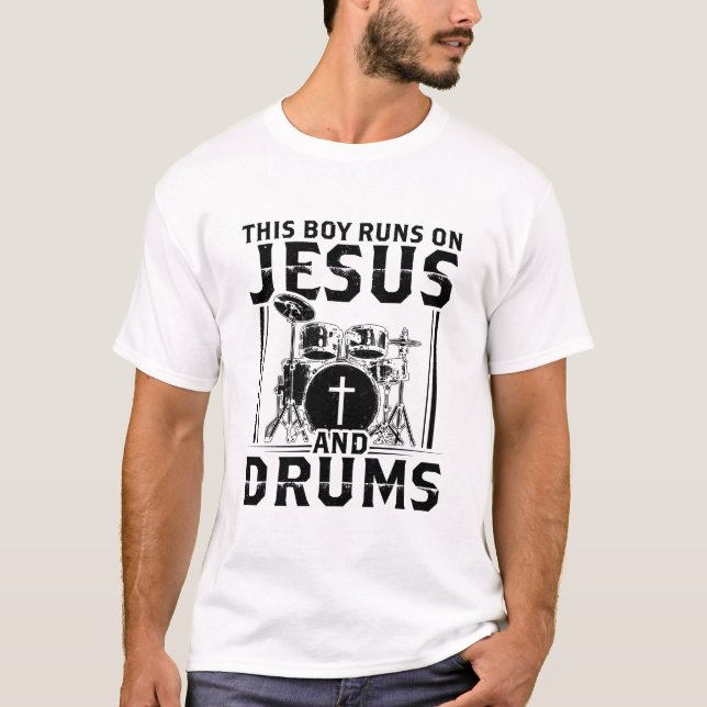 Camiseta Jogador de tambores | Presentes de Drummer Bandas  (Frente)