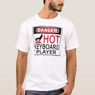 Camiseta Jogador de teclado quente