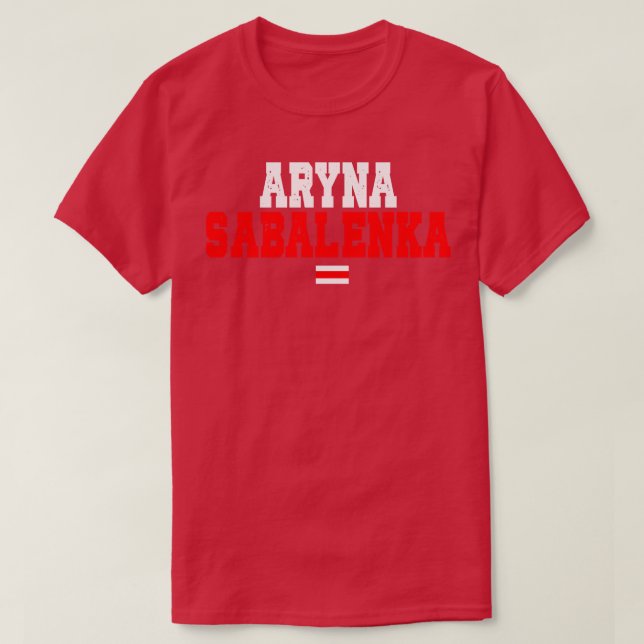 Camiseta Jogador de Tênis bielorrusso Aryna Sabalenka TSirt (Frente do Design)