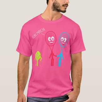 Camiseta Jogador de Tênis da Bola do Tênis Racket Engraçado