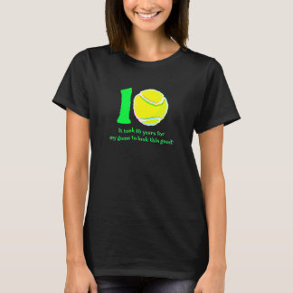 Camiseta Jogador de Tênis de 10 anos 2012 10º aniversário