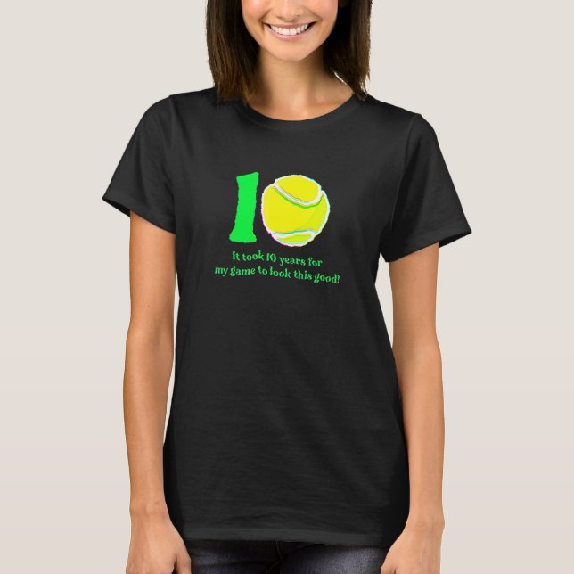 Camiseta Jogador de Tênis de 10 anos 2012 10º aniversário (Frente)