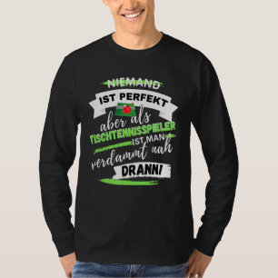 Camiseta Jogador De Tênis De Mesa De Design De Diversão Par