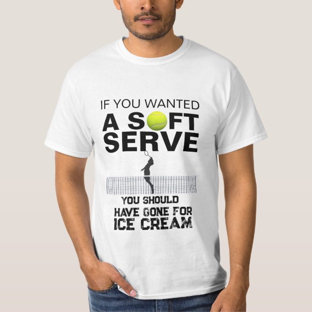 Camiseta Jogador de Tênis de Novidade do Tênis legal, se eu (Frente)