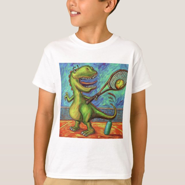 Camiseta Jogador de Tênis Dino (Frente)
