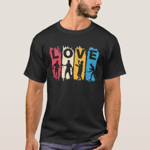 Camiseta Jogador de Tênis do Amor Homens Mulheres Pong Ball