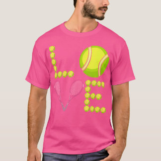 Camiseta Jogador de Tênis do Love Ball Racket