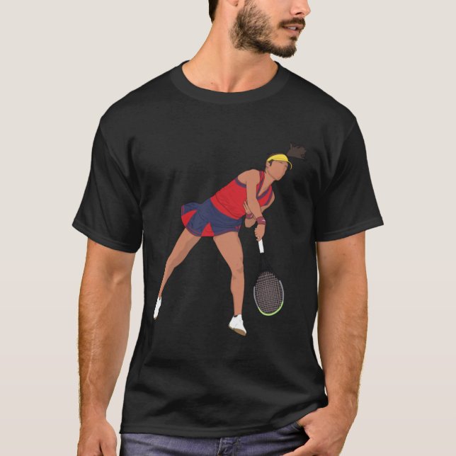 Camiseta Jogador de Tênis Emma Raducanu (Frente)