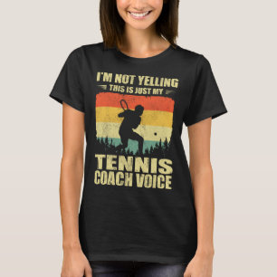 Camiseta Jogador De Tênis legal Para Homens Treinador De Tê