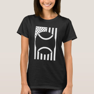 Camiseta Jogador de Tênis Patriótico dos Estados Unidos Ban