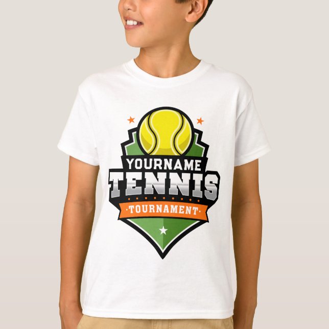 Camiseta Jogador de Tênis Personalizado NOME Torneio da Var (Frente)