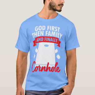 Camiseta Jogador de Toss do Cornhole Bean Bag Gift