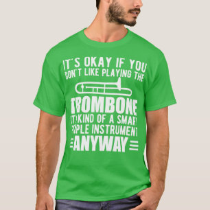 Camiseta Jogador de Trombone É um tipo de instrumento intel