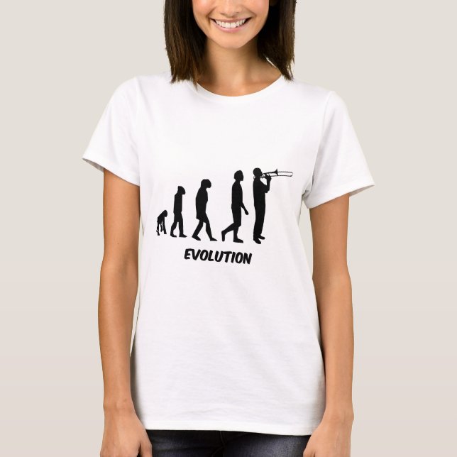 Camiseta jogador de trombone engraçado (Frente)