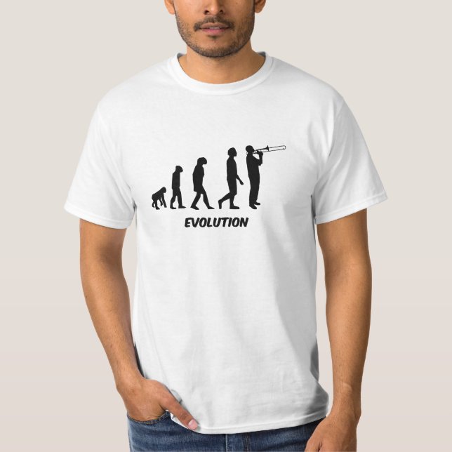 Camiseta jogador de trombone engraçado (Frente)
