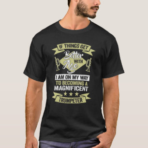 Camiseta Jogador de Trompete de Aniversário Magnífico