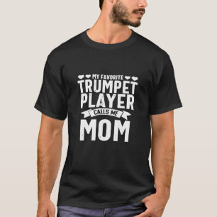 Camiseta Jogador de Trompete Mãe Banda De Marcha Favorita E