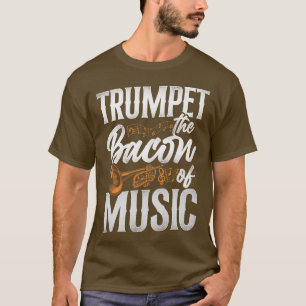 Camiseta Jogador De Trompete Trumpet Trumpet O Bacon Da Mús