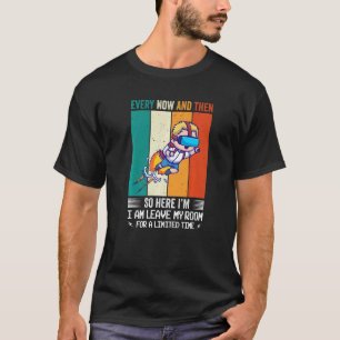 Camiseta Jogador De Vez Em Quando Deixo Meu Quarto Jogando