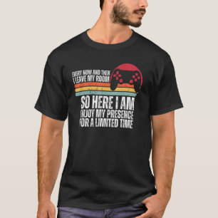 Camiseta Jogador De Vez Em Quando Deixo Meu Quarto Jogando