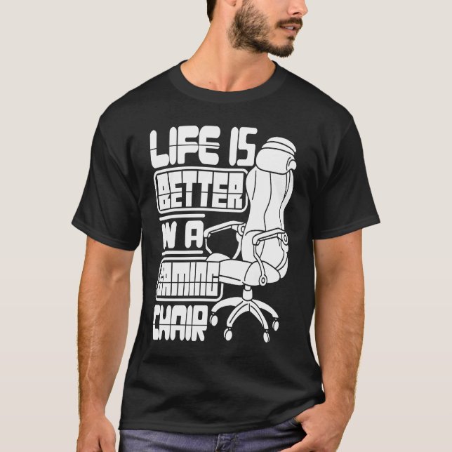 Camiseta Jogador De Vídeo De Cadeira De Jogos (Frente)