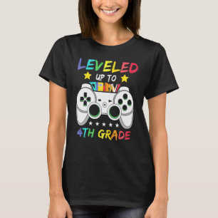 Camiseta Jogador De Vídeo De Volta À Escola Levado Até 4º A