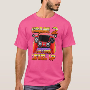 Camiseta Jogador De Vídeo De Volta Ao Nível Escolar 2 Desbl
