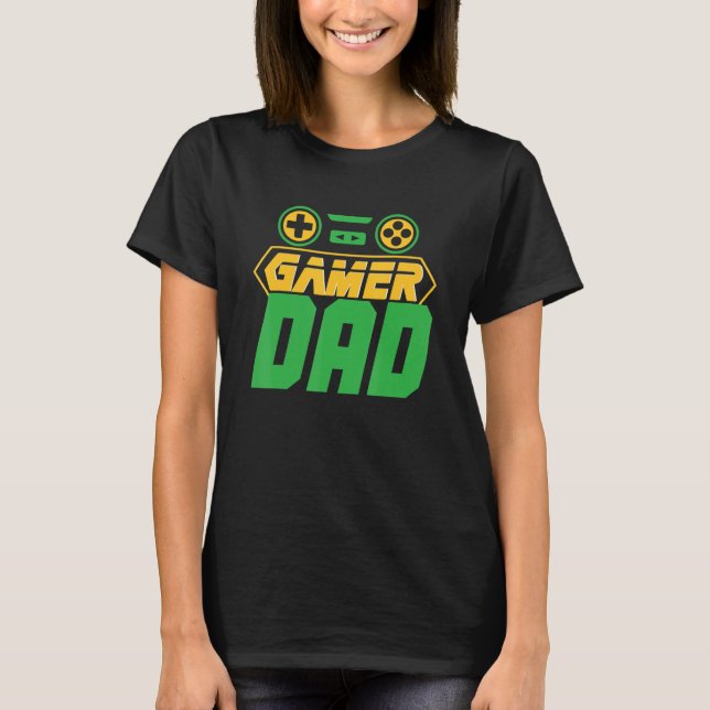 Camiseta Jogador de Vídeo do Pai Gamer Epic Padre Legal (Frente)