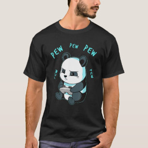 Camiseta Jogador de vídeo para jogos elegantes Panda Pew