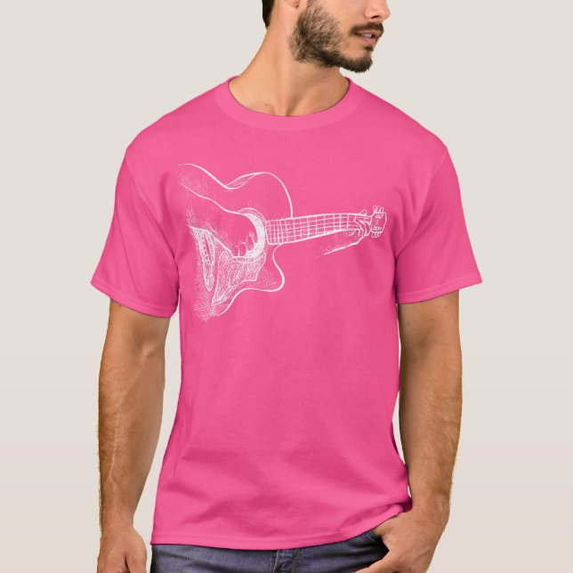 Camiseta Jogador de Violão Acústico (Frente)