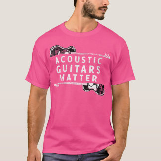 Camiseta Jogador de Violão Acústico Mulheres Mães de Guitar