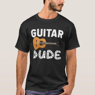 Camiseta Jogador de Violão Acústico Musical para Meninos