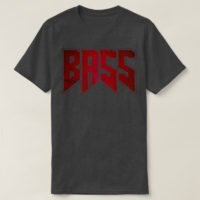 Camiseta Jogador de Violão Bass RockHeavy MetalGrunge Banda (Frente do Design)