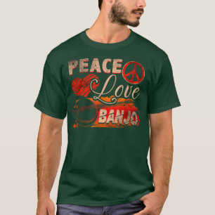 Camiseta Jogador de Violão do Banjo da Paz Country Bluegras