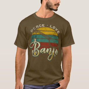 Camiseta Jogador de Violão do Banjo da Paz Country Bluegras