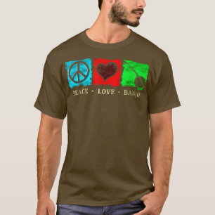 Camiseta Jogador de Violão do Banjo de Paz - Bluegrass