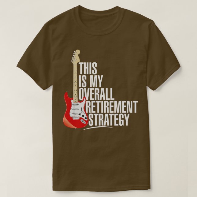 Camiseta Jogador de Violão Elétrico Rock and Roll (Frente do Design)