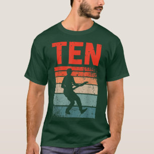 Camiseta Jogador de Violão Guita, garoto de 10 anos, 10 ano