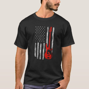 Camiseta Jogador de Violão Musi do American Flag Bass
