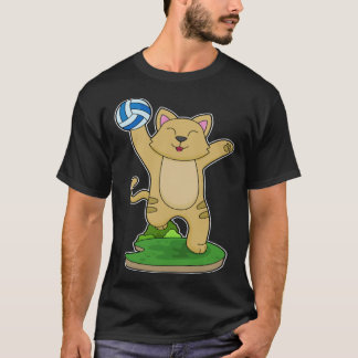 Camiseta Jogador de volei de gato Volei Esportes