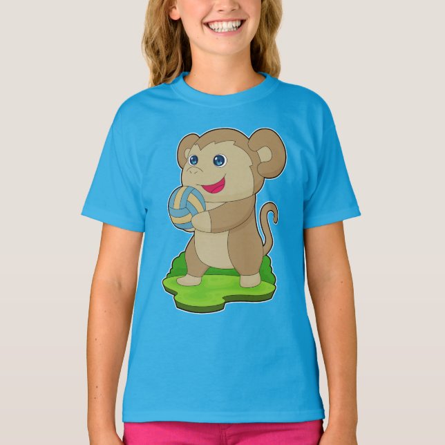 Camiseta Jogador de Volei de Macaco Volei (Frente)
