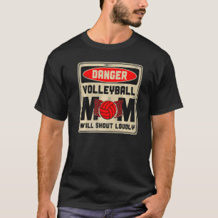 Camiseta Jogador de Volei Equipe Mãe Mãe Vintage Perigo V