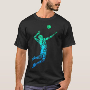Camiseta Jogador de Volei Meninos Homens