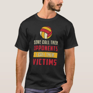 Camiseta Jogador de Voleibol Alguns Chamam-Lhes Contra Equi