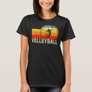 Camiseta Jogador De Voleibol Da Vintage Para Garoto De Mulh