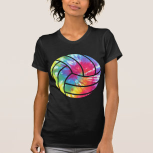 Camiseta Jogador De Voleibol De Cor Aquática Colorido De H