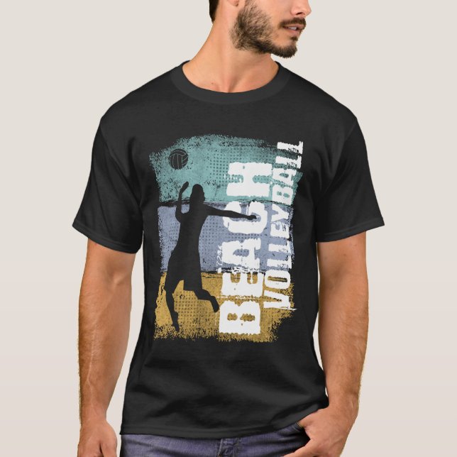 Camiseta Jogador de Voleibol de Praia (Frente)