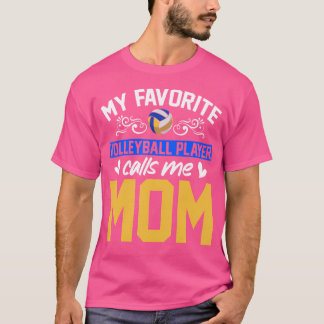 Camiseta Jogador de Voleibol do Dia de as mães desportivo