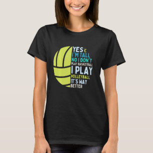 Camiseta Jogador de Voleibol Engraçado Dito Volleyb